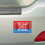 Trump 2024 Save America Graphic Car Magnet
