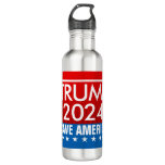 Trump 2024 Save America Graphic Stainless Steel Water Bottle at Zazzle
