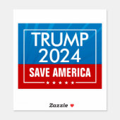 Trump 2024 Save America Graphic Sticker (Sheet)