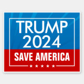 Trump 2024 Save America Graphic Sticker (Front)