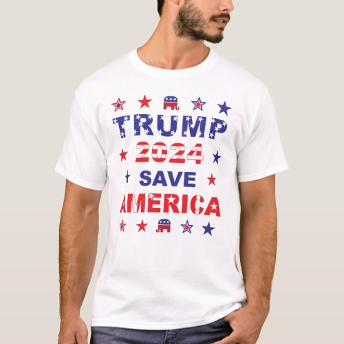 TRUMP 2024 SAVE AMERICA T_Shirt