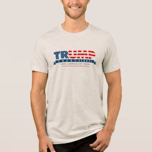 Trump 2024 Sequel Presidential Election Novelty Tri-Blend Shirt