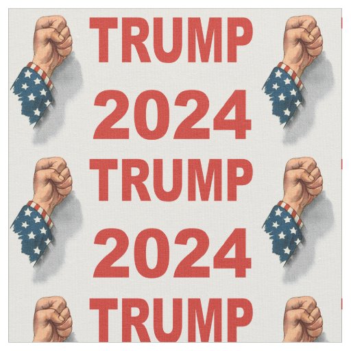 Trump 2024 Shooting USA fist Fabric