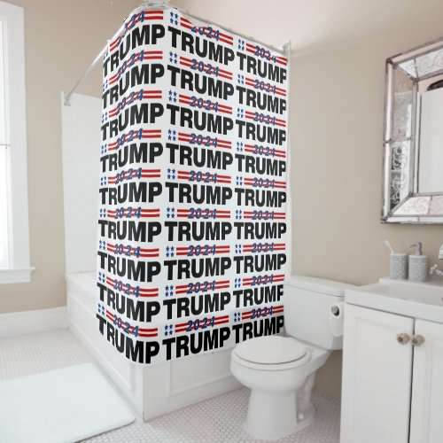 Trump 2024 shower curtain