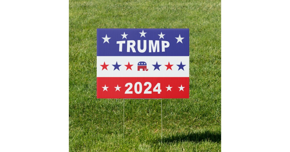 TRUMP 2024 SIGN Zazzle