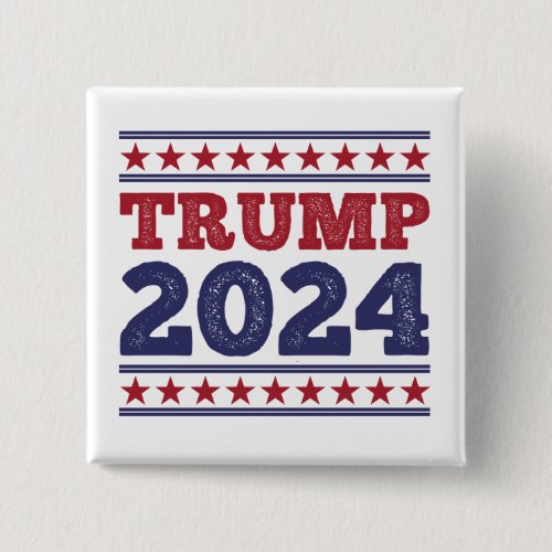 Trump 2024 Square Button 2 Inch Button