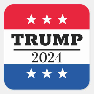 TRUMP 2024 SQUARE STICKER