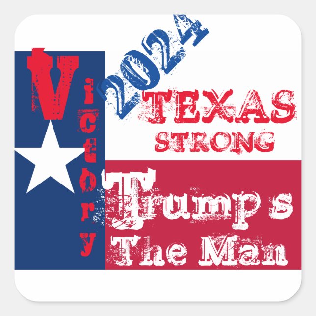 TRUMP 2024 SQUARE STICKER (Front)