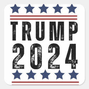 Trump 2024 square sticker
