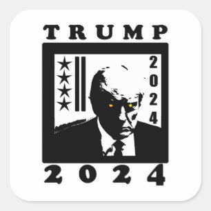 TRUMP 2024 SQUARE STICKER