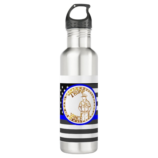 TRUMP 2024 STAINLESS STEEL WATER BOTTLE (Front)
