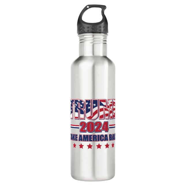 Trump 2024 stainless steel water bottle (Front)