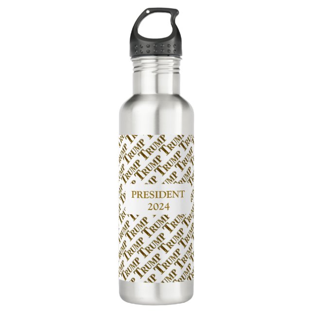 TRUMP 2024 STAINLESS STEEL WATER BOTTLE (Front)