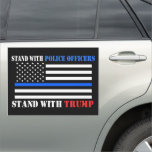 Trump 2024 Stand with Police Officers Car Magnet