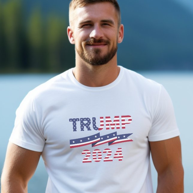 Trump 2024 Stars and Stripes T-Shirt (Creator Uploaded)