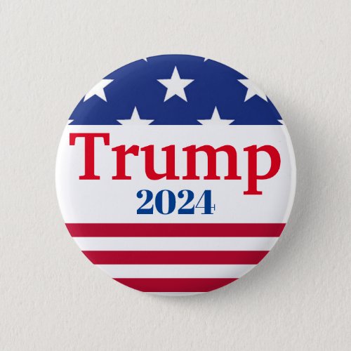 Trump 2024 Stars and Stripes Vote Button
