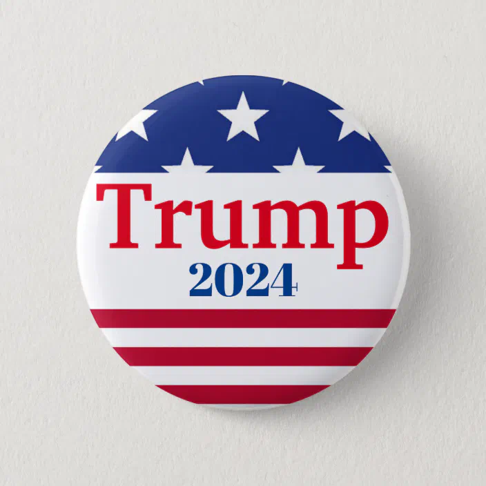 1.25" Anti Trump pin back button set of 6 