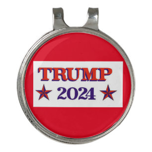 Trump 2024 Stars Golf Hat Clip