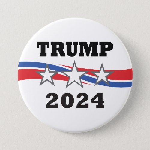 Trump 2024 Stars  Stripes Victory Campaign Button
