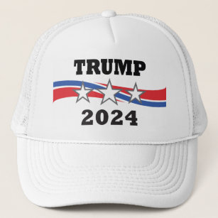 Trump 2024 Stars & Stripes Victory Campaign Trucker Hat