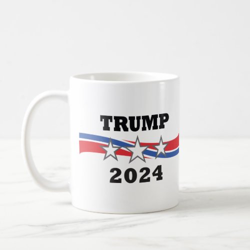 Trump 2024 Stars  Stripes Victory  Coffee Mug
