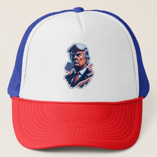 Trump 2024 Stickers _ Expressive Designs for Polit Trucker Hat