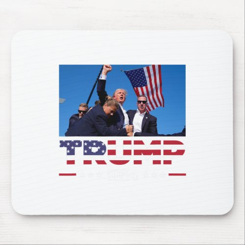 Trump 2024 Survived Shot At Election Rally  Mouse Pad