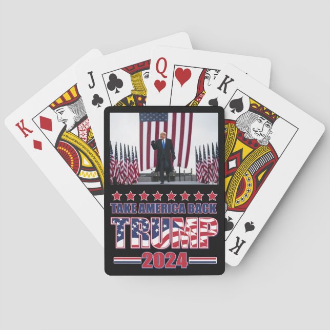 Trump 2024 Tak America Poker Cards (Back)