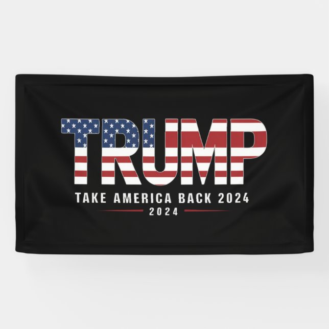 Trump 2024 Take America Back American 2024 Gifts Banner (Horizontal)