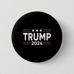 Trump 2024 Take America Back American Flag (2 Side Button
