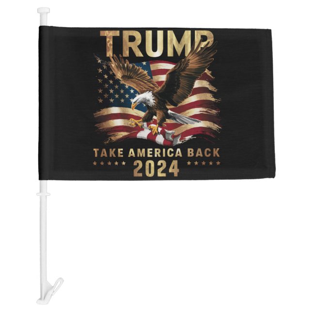 Trump 2024 Take America Back American Flag Trump 2 (Front)