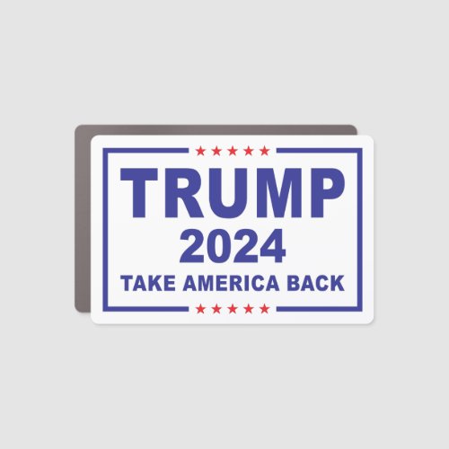 Trump 2024 Take America back anti Biden  Car Magnet