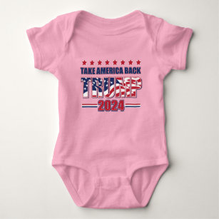 Trump 2024 Take America Back Baby Bodysuit