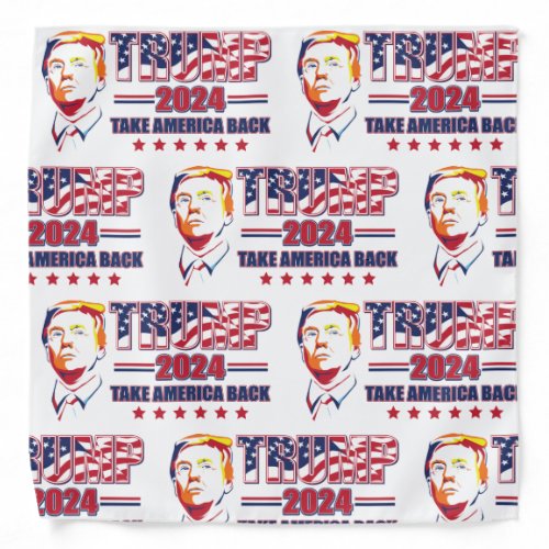 Trump 2024 Take America BAck Bandana