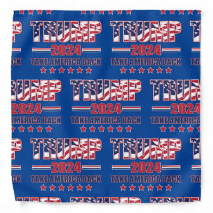 Trump 2024 Take America Back Bandana