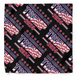 Trump 2024 Take America Back Bandana