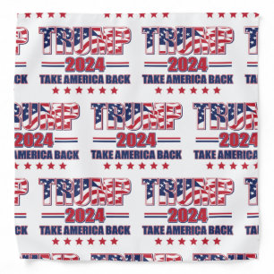 Trump 2024 Take America Back Bandana