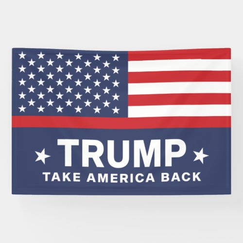 Trump 2024 Take America Back Banner