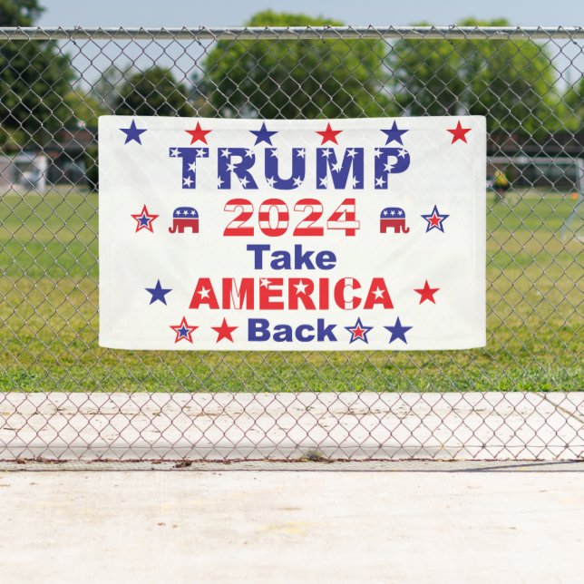 TRUMP 2024 Take AMERICA Back Banner (Insitu)