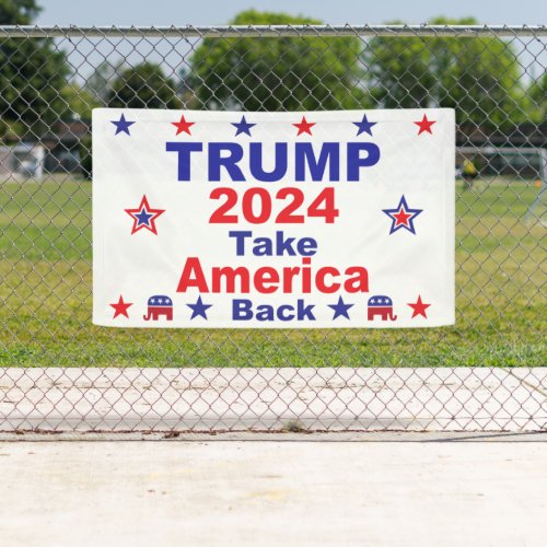 TRUMP 2024 Take America Back Banner