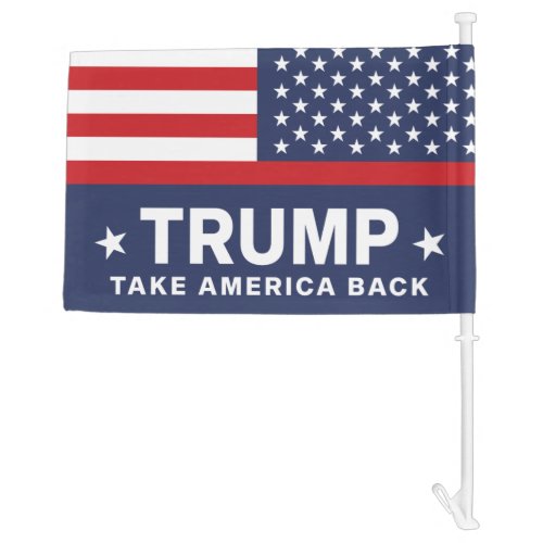 Trump 2024 Take America Back Car Flag