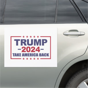 Trump 2024 Take America Back Car Magnet