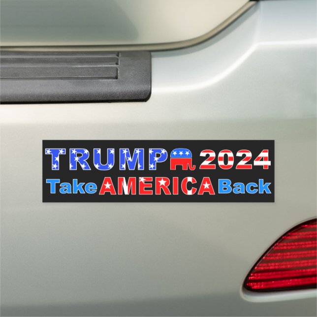 TRUMP 2024 Take AMERICA Back Car Magnet (In Situ)