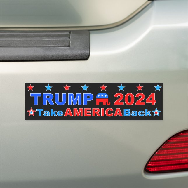 TRUMP 2024 Take America Back Car Magnet (In Situ)