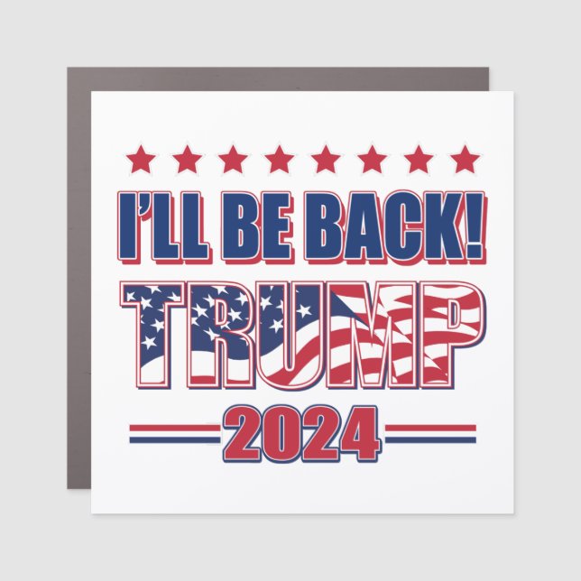 Trump 2024 Take America Back Car Magnet (Front)