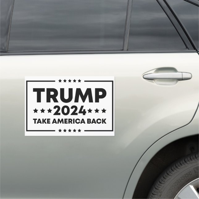 Trump 2024   Take America Back Car Magnet (In Situ)