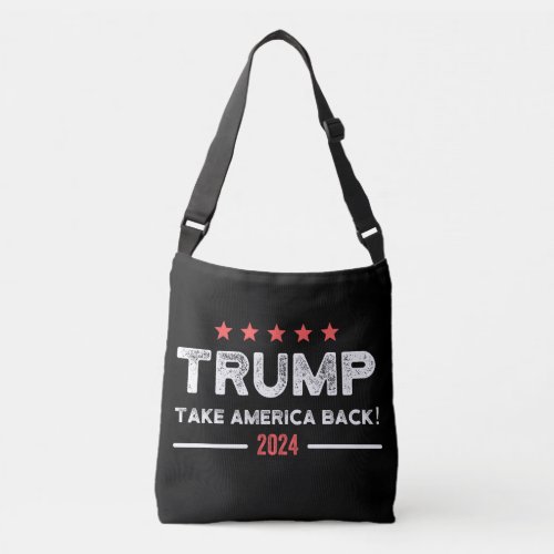 Trump 2024 Take America Back Crossbody Bag