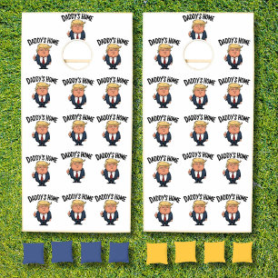 Trump 2024 Take America Back Daddy's Home  Cornhole Set