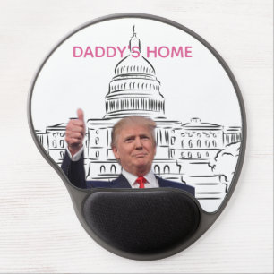 Trump 2024 Take America Back Daddy's Home  Gel Mouse Pad