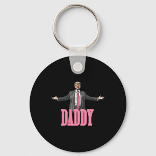 Trump 2024 Take America Back Daddy's Home Trump Pi Keychain
